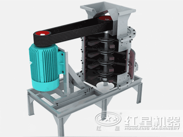 立軸復(fù)合式制砂機工作原理
