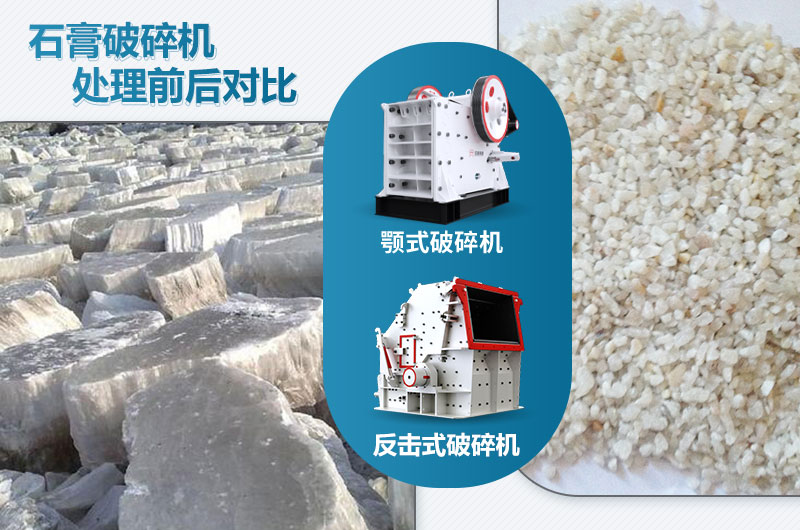 石膏破碎機(jī)對(duì)應(yīng)產(chǎn)量是多少噸？設(shè)備型號(hào)參數(shù)表