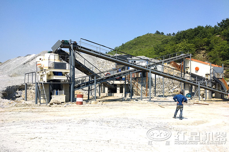大理石邊角料加工沙子用什么機(jī)器？多少錢(qián)？現(xiàn)場(chǎng)視頻