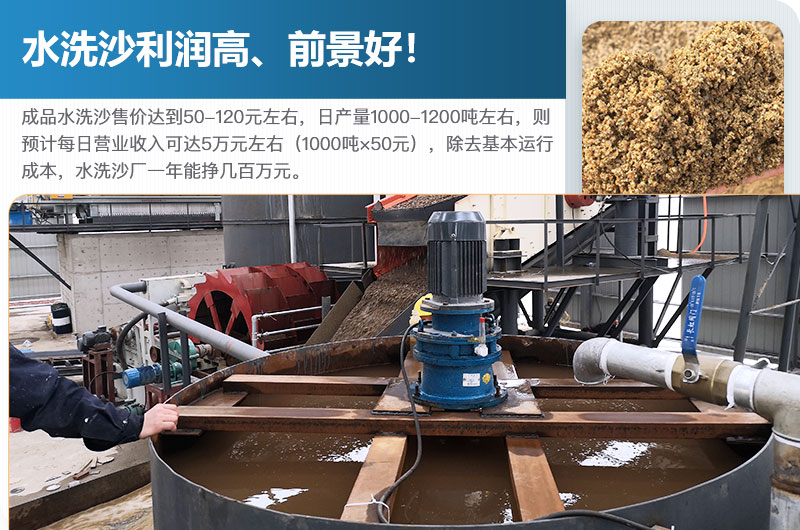 水洗砂的原料是什么？水洗沙一年能掙多少錢？