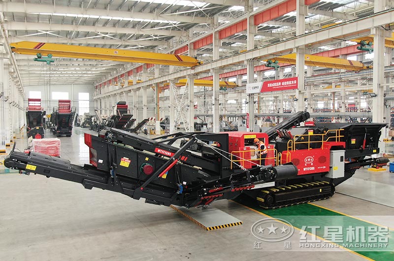 履帶式移動(dòng)破碎車圖片，制造車間