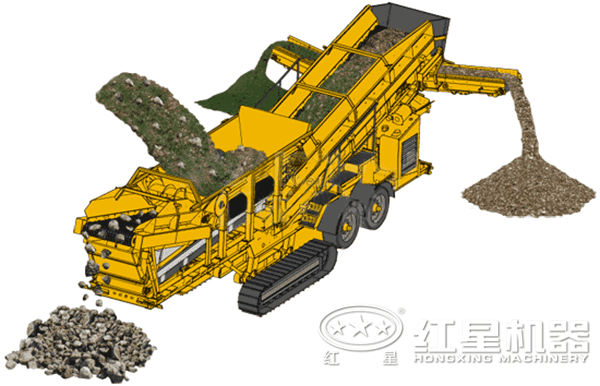 移動煤炭破碎機(jī)作業(yè)模擬動圖