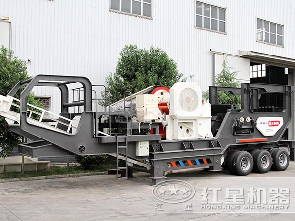 輪胎式移動(dòng)破碎站-車載行走，隨用隨走，方便更快捷