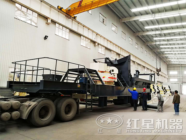 青石、鵝卵石等物料制砂處理推薦使用車載流動(dòng)制砂機(jī)