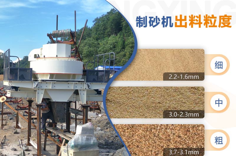 紅星機(jī)器HVI制砂機(jī)的粗、中、細(xì)粒度范圍