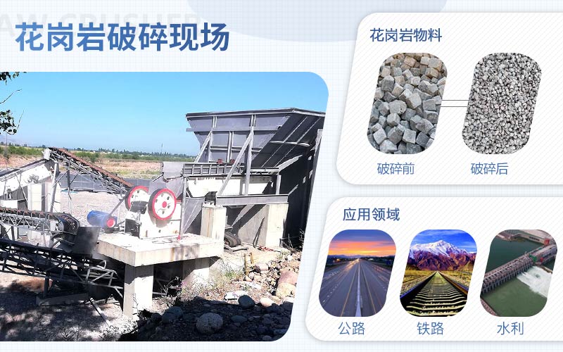 花崗巖破碎用什么機(jī)器？配置一套花崗巖破碎設(shè)備需要多少錢?