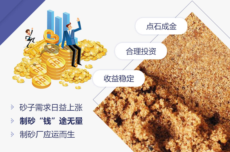 石頭制砂低投資，高收益